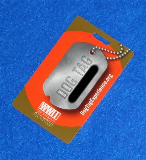 wwii museum rfid dog tag|WWII dog tag experience.